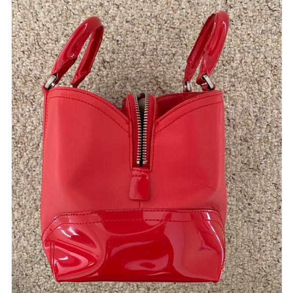 Ann Taylor Red Mini Tote Bag - Picture 3 of 9